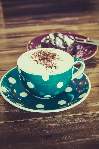 Warme koffie Cappuccino — Stockfoto