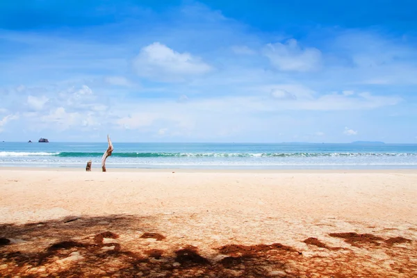 Mer bleue et plage — Photo