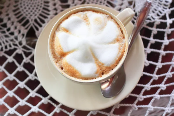 Cappucino de café quente — Fotografia de Stock