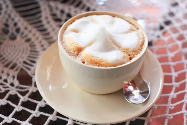 Sıcak kahve cappucino — Stok fotoğraf