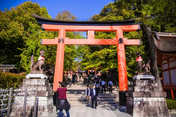 伏见 Inari 神社入口 — 图库照片