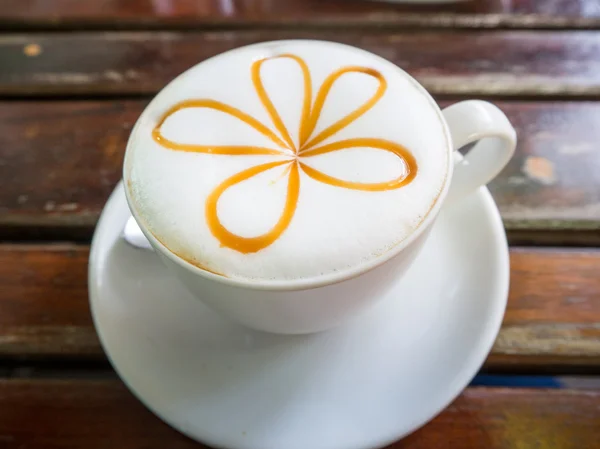 Heißer Kaffee-Latte — Stockfoto