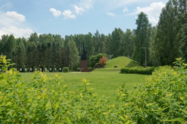 Kaluga Bölgesi, Rusya. 02 Temmuz 2020: Anıt kompleksi 