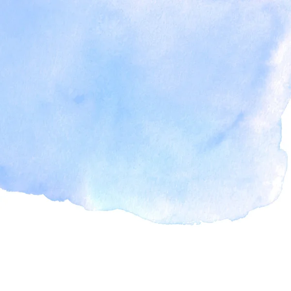 Abstract Watercolor Background Blue Sky Horizon Hand Painted Stain Blot — Stock Photo, Image