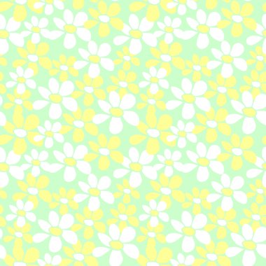 Basit ilkel çiçek desenli taşıyıcı. Elle çizilmiş çiçekli şirin, uçsuz bucaksız bir iz. Çizim, karalama, karalama.