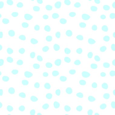 Arka plan puantiyeli. Kusursuz desen. Rastgele noktalar, daireler, hayvan derisi. Kumaş ve duvar kağıtları için tasarım. Düzensiz rastgele soyut vektör dokusu. Grafik arkaplanı tekrarlanıyor.