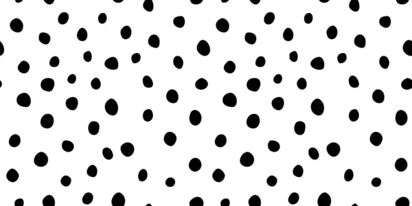 Bakgrund Polka Dot Sömlöst Mönster Slumpmässiga Prickar Cirklar Djurhud Design — Stock vektor