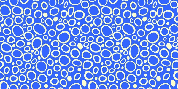 Motif Vectoriel Abstrait Sans Couture Anneaux Aléatoires Points Cercles Taches — Image vectorielle