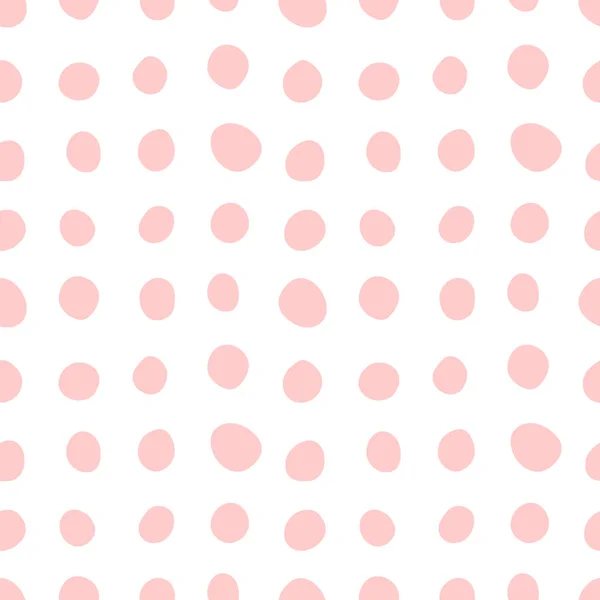 Spotty Abstrakt Vektor Sömlöst Mönster Polka Dot Cirklar Fläckar Fläckar — Stock vektor