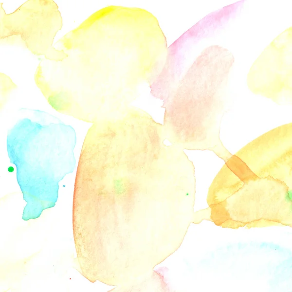 Fundo Aquarela Abstrato Manchas Coloridas Manchas Paleta Artística Multicolorida Tela — Fotografia de Stock