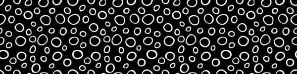 Motif Vectoriel Abstrait Sans Couture Anneaux Aléatoires Points Cercles Taches — Image vectorielle