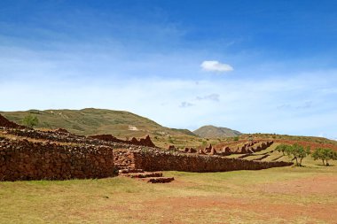 Piquillacta Arkeolojik Alanı, Peru 'nun Cusco bölgesinin Güney Vadisi' ndeki İnka öncesi inanılmaz kalıntılar.