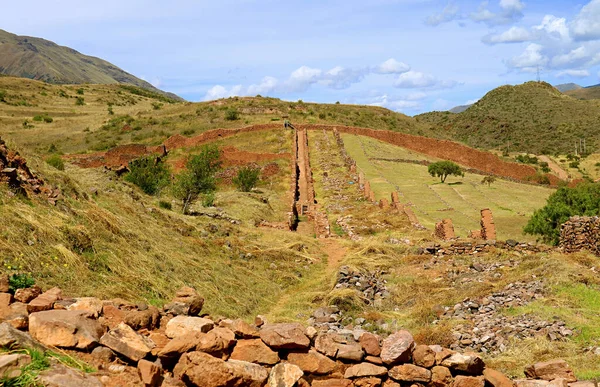 Piquillacta Maciço Sítio Arqueológico Cultura Wari Vale Sul Região Cusco — Fotografia de Stock