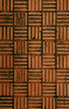 Bakır Kahverengi Yüzeyde Yıpranmış Çelik Yol