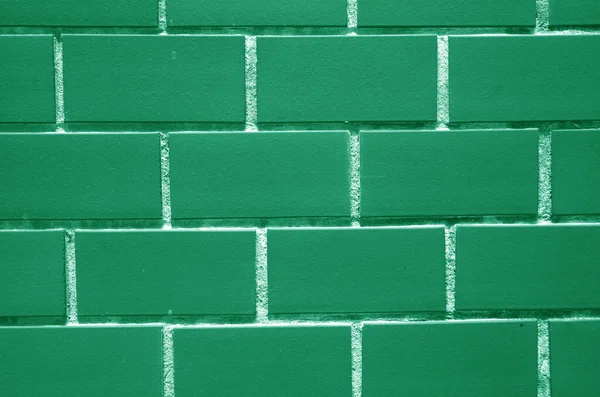 Parede Tijolos Verde Cor Fechado Para Textura Padrão Fundo — Fotografia de Stock