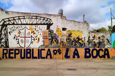 REPUBLICA DE LA BOCA Futbol Sahası La Boca Mahallesi, Buenos Aires, Arjantin