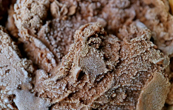 Primer Plano Del Sabroso Helado Chocolate Negro Para Fondo Fondo —  Fotos de Stock