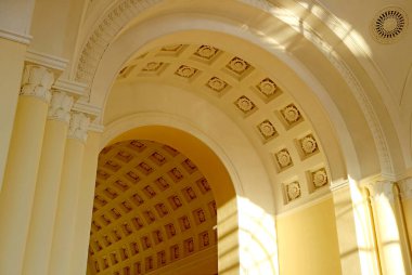 Erivan Merkez Tren İstasyonunun Süslü Tavanı İçişleri, Erivan, Ermenistan