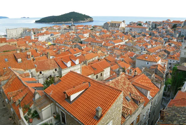 Beautiful Landscape Dubrovnik Old City Lokrum Island Croatia — Stockfoto