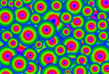 Soyut Arkaplan için Kusursuz Çemberlerin Çok Renkli Deseni