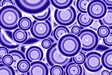 Gradyan menekşede kusursuz geometrik çember soyut desen