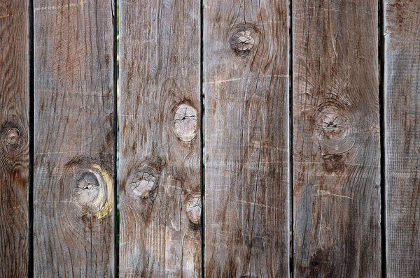 Front View of Vertical Patterned Old Wooden Plank Texture