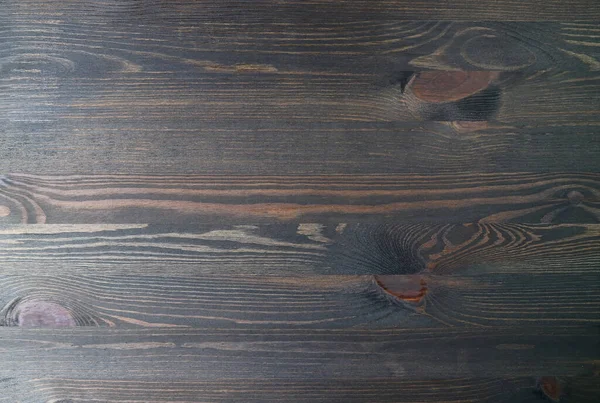 背景和墙纸用深褐色天然木板的顶部视图 — 图库照片