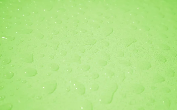 Pop Art Style Pastel Green Colored Water Droplets Tabletop Abstract — Stock Photo, Image