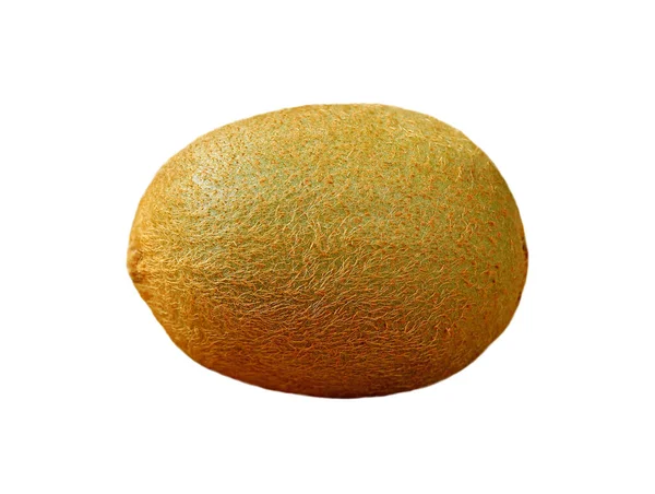 Detailní Záběr Čerstvé Zralé Kiwifruit Izolované Bílém Pozadí — Stock fotografie