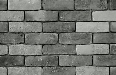 Soyut Arkaplan ve Duvar Kağıdı İçin Tek Renkli Grunge Tuğla Duvarı