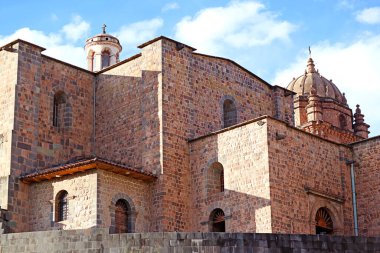 Coricancha or the Temple of the Sun of the Incas, UNESCO World Heritage Site in Cusco, Peru, South America clipart