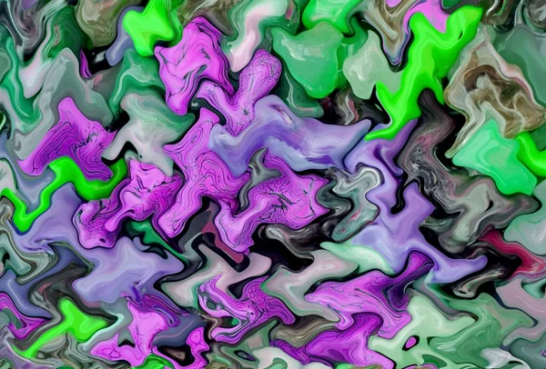 紫と緑の三次元の宝石のような質感の抽象的な背景 — ストック写真