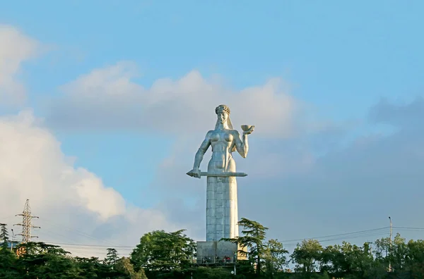 Estatua Kartlis Deda Madre Del Georgiano Monumento Icónico Puede Ver —  Fotos de Stock