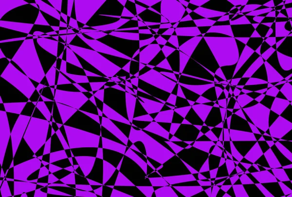 Chaotic Lines Pattern Electric Purple Black Abstract Background — Stock Photo, Image