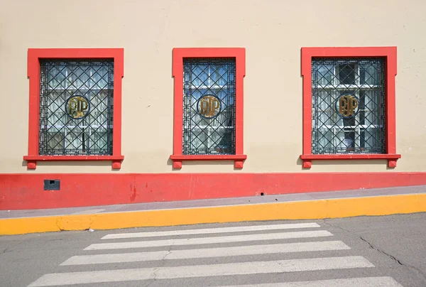 Épület Lenyűgöző Homlokzata Puno Városában Peruban Dél Amerikában — Stock Fotó