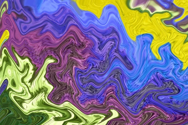 抽象的な背景のためのマルチカラーフローオイルペイントのテクスチャのイラスト — ストック写真