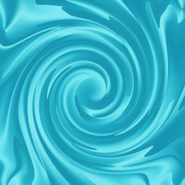 Illustration Gradient Turquoise Blue Abstract Spiral Shape — Stock Photo, Image