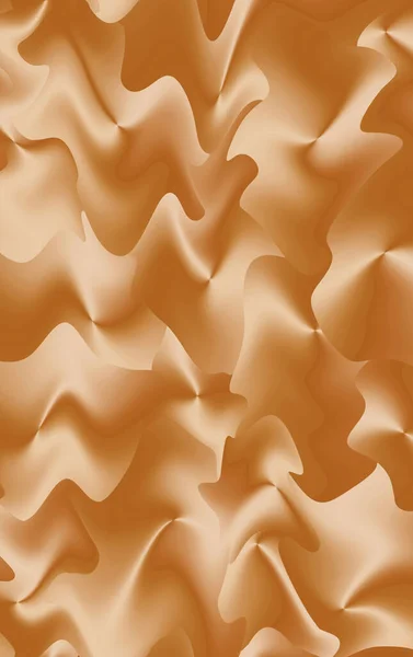 Gradient Golden Brown Futuristic Wavy Pattern Abstract Background — Stock Photo, Image