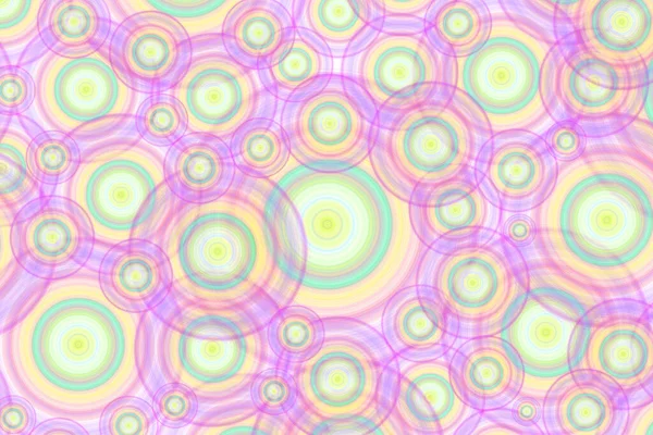 Chaotic Circles Pattern Pastel Tone Multi Color Abstract Background — Stock Photo, Image