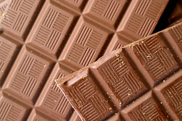 선택적 초점으로 초콜릿 클로즈업하는 — 스톡 사진