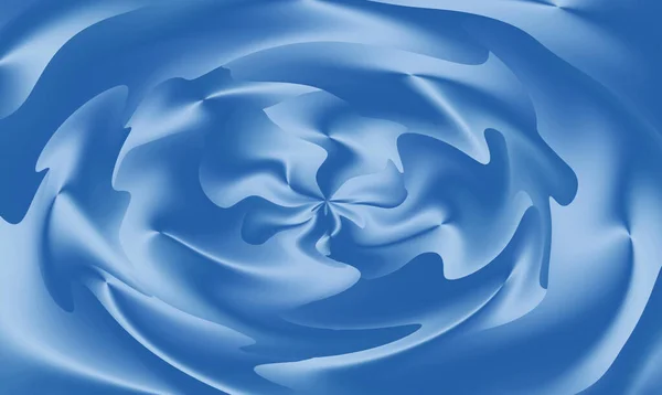Gradient Cerulean Blue Flower Spiral Illustration Abstract Background — Stock Photo, Image