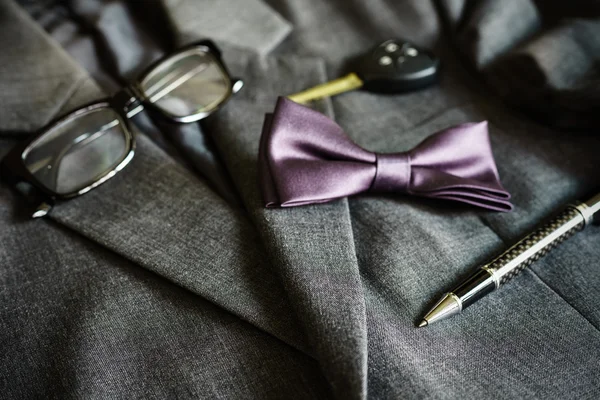 Men suit and accessories — Stock Photo, Image