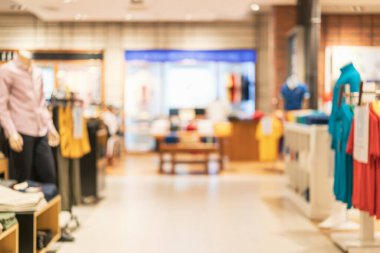 Alışveriş merkezindeki iç giyim mağazasının bulanık arkaplanı