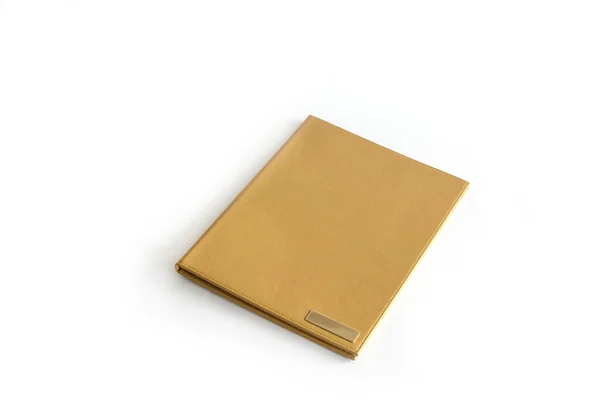 孤立的棕色文件夹 — 图库照片
