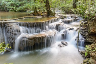 Huay mae kamin şelale kanchanaburi Eyaleti, Tayland at