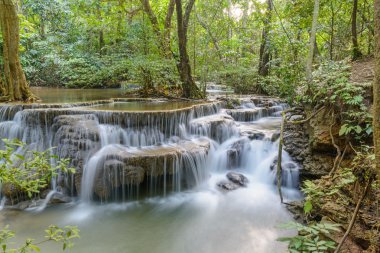 Huay mae kamin şelale kanchanaburi Eyaleti, Tayland at