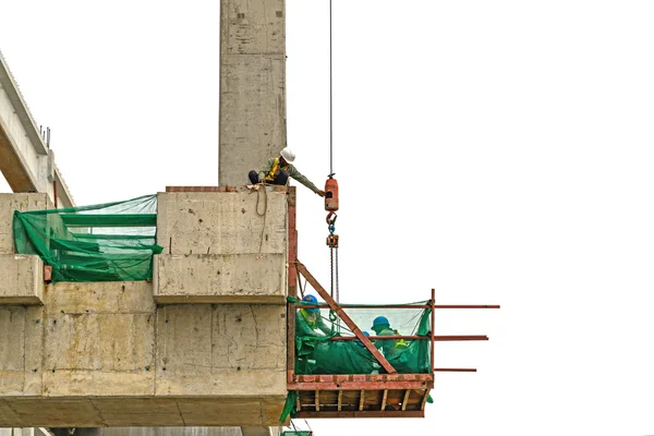 Construction site workers — Stock Photo, Image