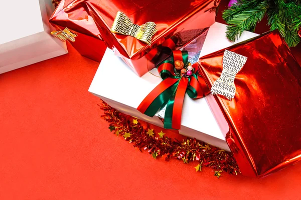 Close up of gift boxes — Stock Photo, Image