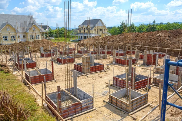 Construction of new home building — Stock Photo, Image