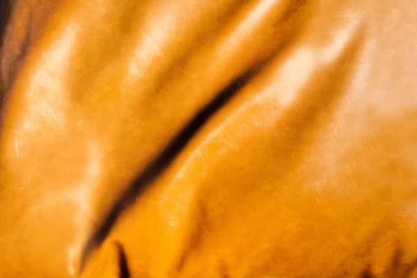 Brown crumpled leather textured — Stock Photo, Image